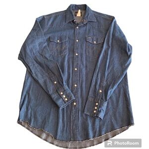 Wrangler Pearls Snap denim, long shirt for men #1042